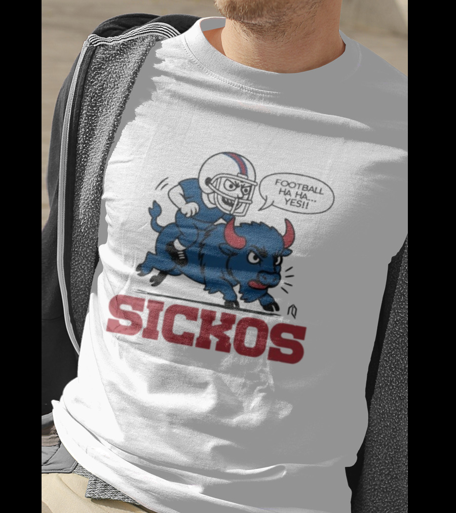 Buffalo Bills Sickos Mascot Football Ha Ha Yes Rider T-Shirt