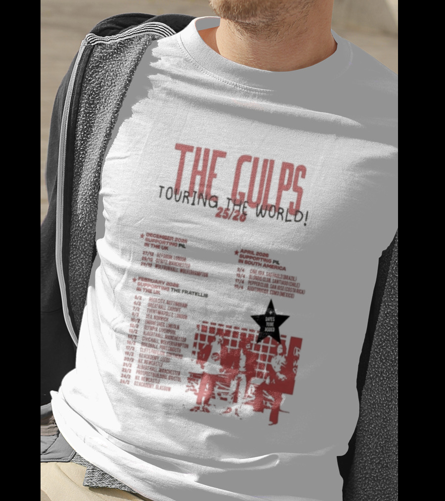 The Gulps Touring The World 2025-2026 Band World Tour Dates And Cities T-Shirt