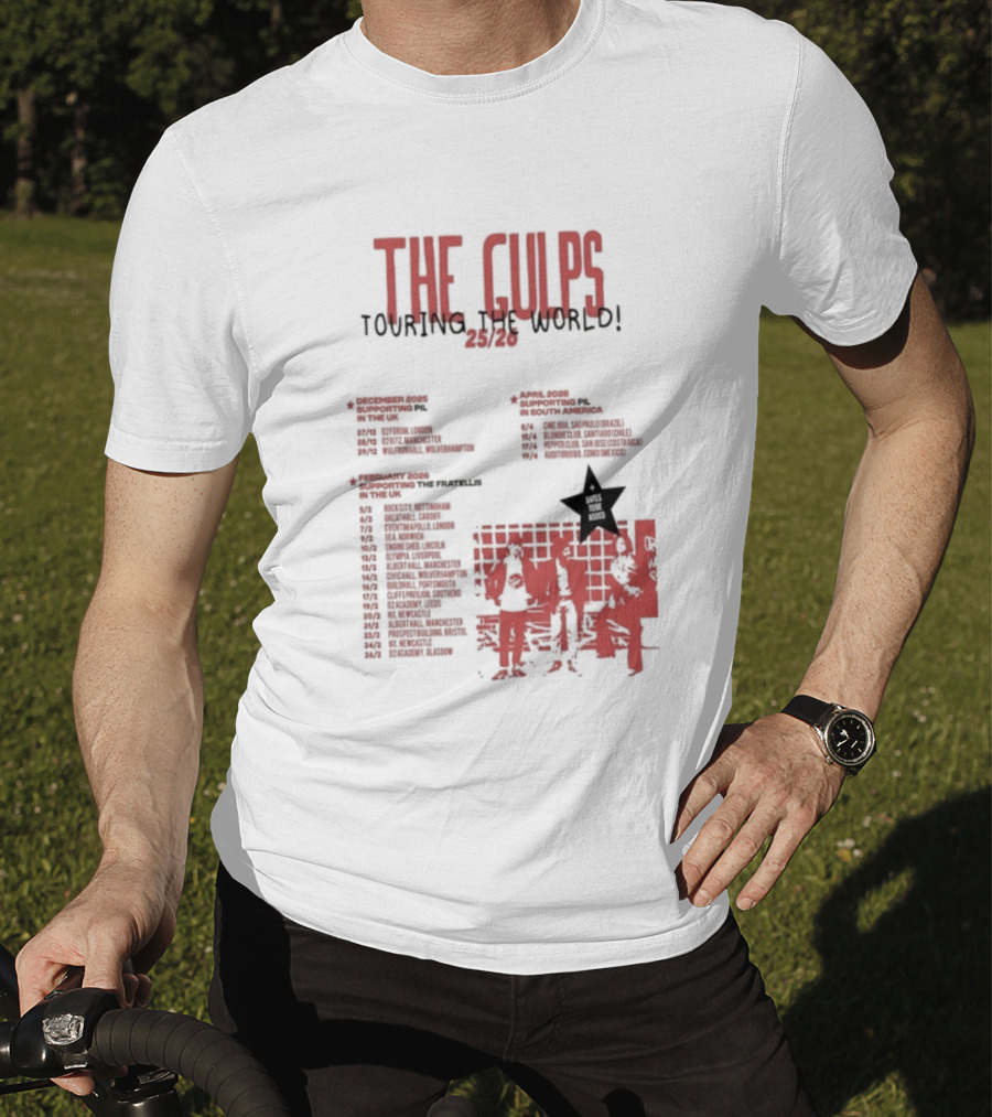 The Gulps Touring The World 2025-2026 Band World Tour Dates And Cities T-Shirt