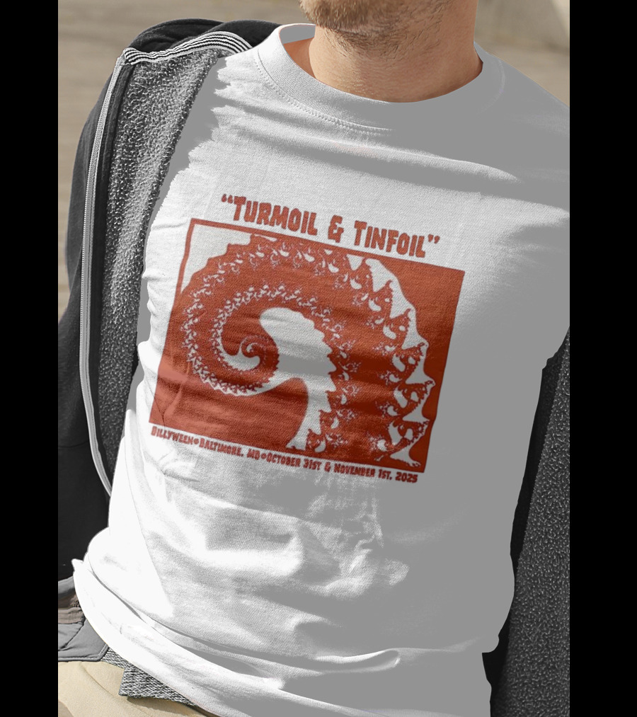 Turmoil And Tinfoil Intricate Spiral Pattern Billyween Baltimore T-Shirt