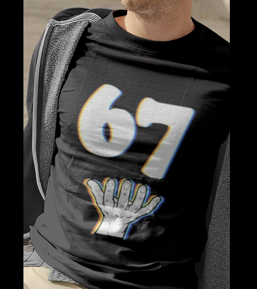 67 Meme Six Seven Hand Gesture T-Shirt