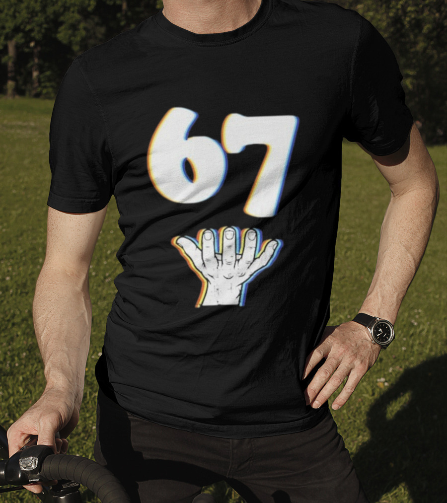 67 Meme Six Seven Hand Gesture T-Shirt
