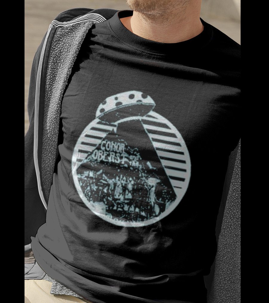 Conor Oberst Mystic Valley Band UFO Retro Alien Spaceship Circle T-Shirt