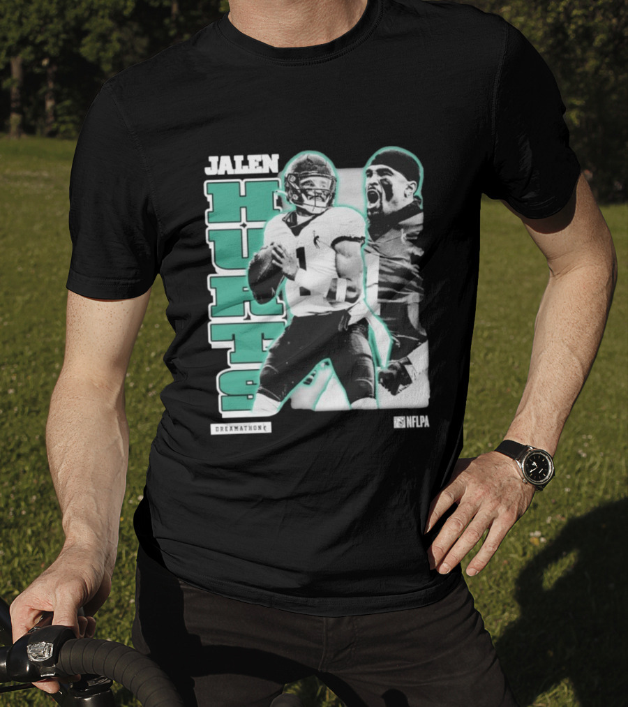 Jalen Hurts Dreamathon Philadelphia Eagles NFLPA Philly Football T-Shirt