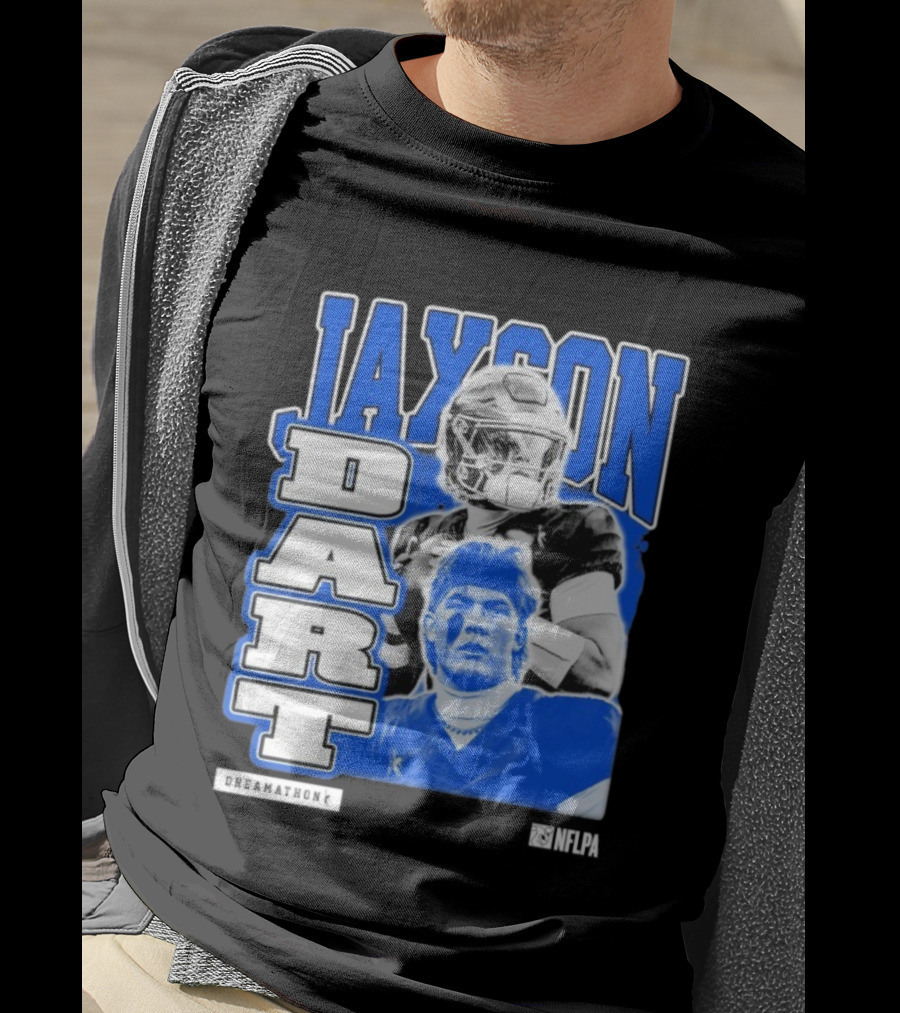 Jaxson Dart Dreamathon NFLPA Football Player Performance T-Shirt