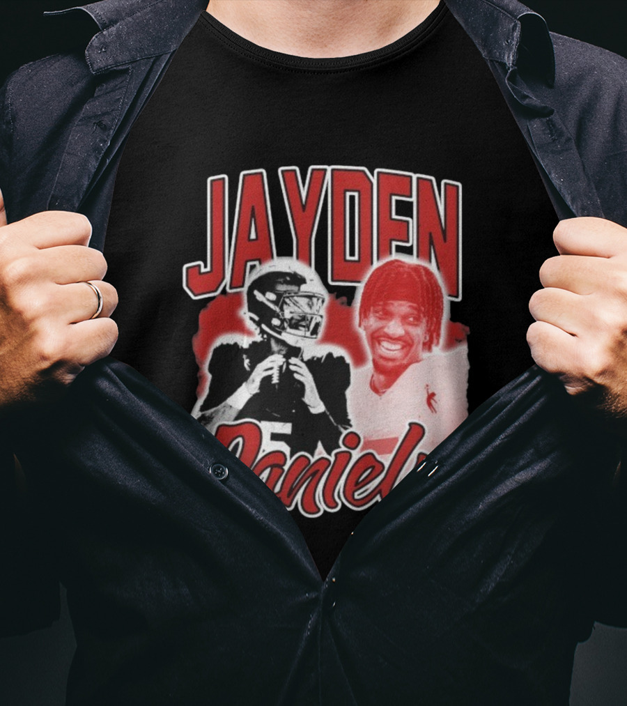 Jayden Daniels Dreamathon NFLPA Football Collaboration T-Shirt