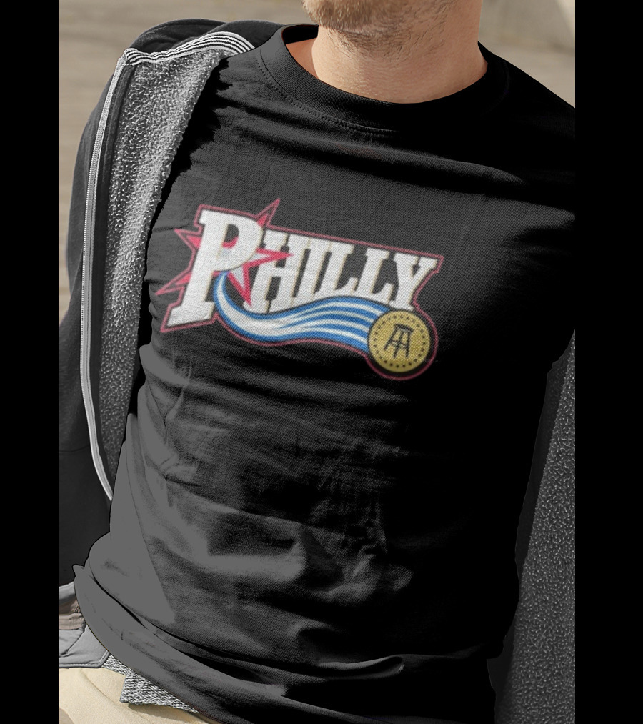 Philly Star With Stool And Wave Elements T-Shirt