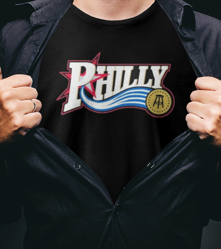 Philly Star With Stool And Wave Elements T-Shirt