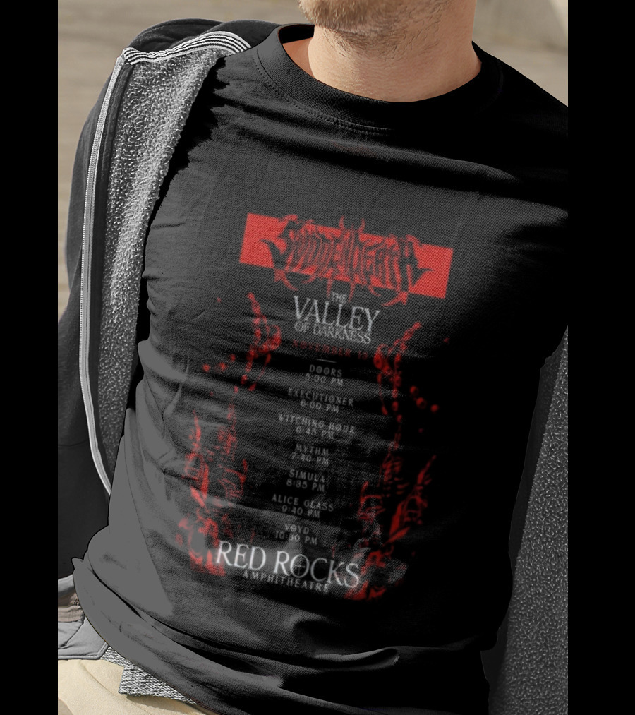 Svdden Death Valley November 13 2025 Event Red Rocks Amphitheatre T-Shirt