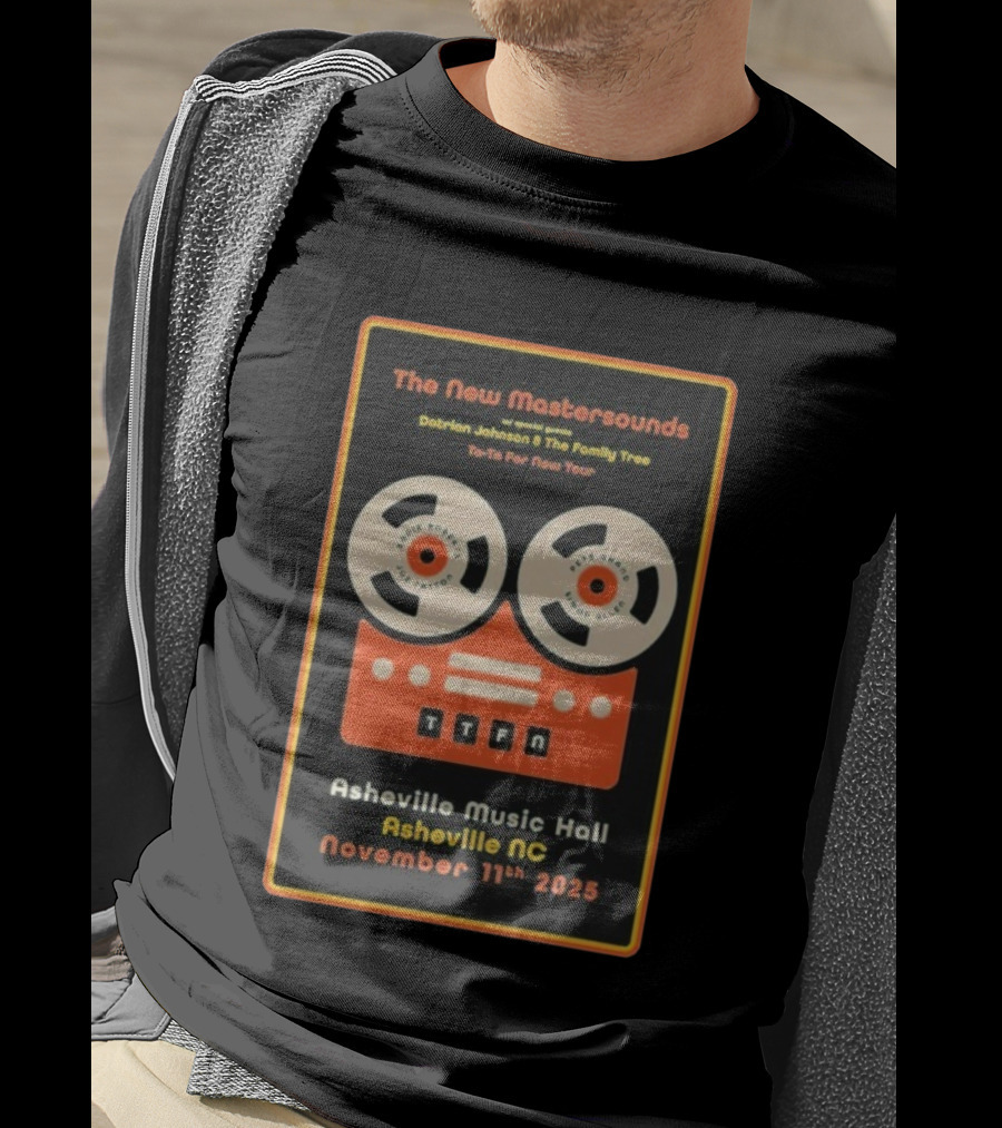 The New Mastersounds With Daprian Johnson And The Family Tree Ta-Ta For Now Tour Asheville Music Hall November 11th 2025 T-Shirt