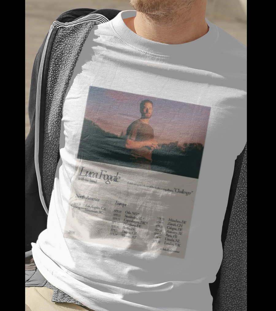 Luca Fogale North America Europe 2026 Tour Celebrating Release Forthcoming Album Chaleuravec Dates Locations T-Shirt