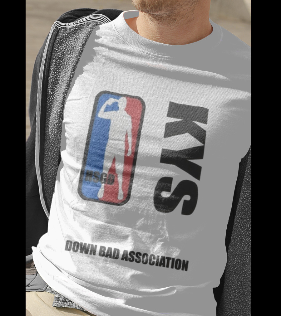 HSGD KYS Down Bad Association Logo Silhouette T-Shirt