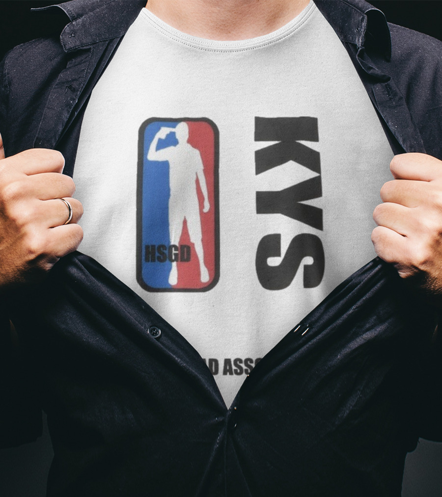 HSGD KYS Down Bad Association Logo Silhouette T-Shirt