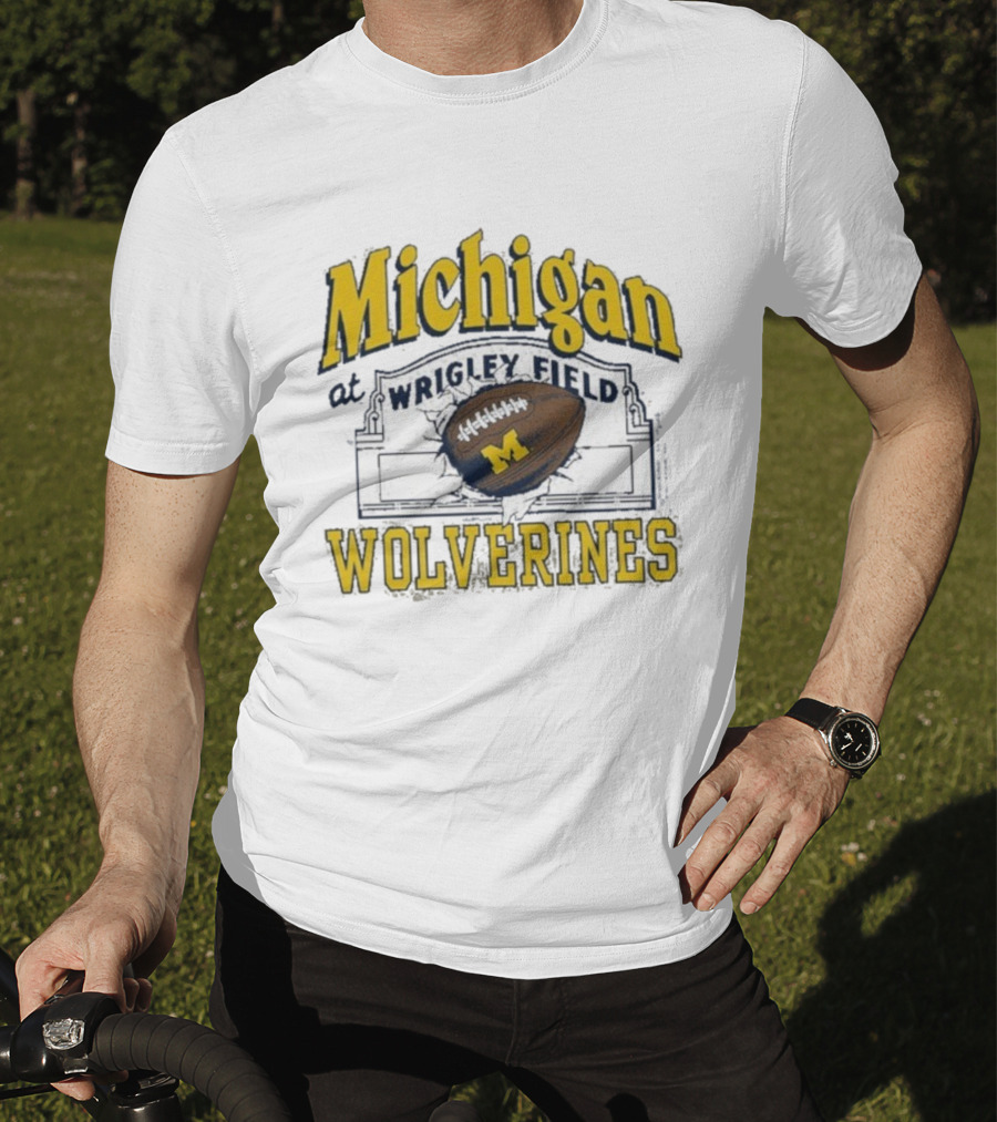 Michigan Wolverines At Wrigley Field Football Event T-Shirt