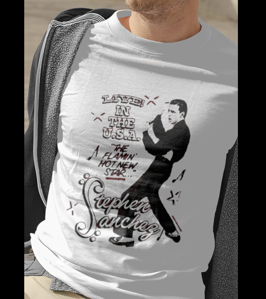 Stephen Sanchez Live In The USA Flamin’ Hot Star Retro Style T-Shirt