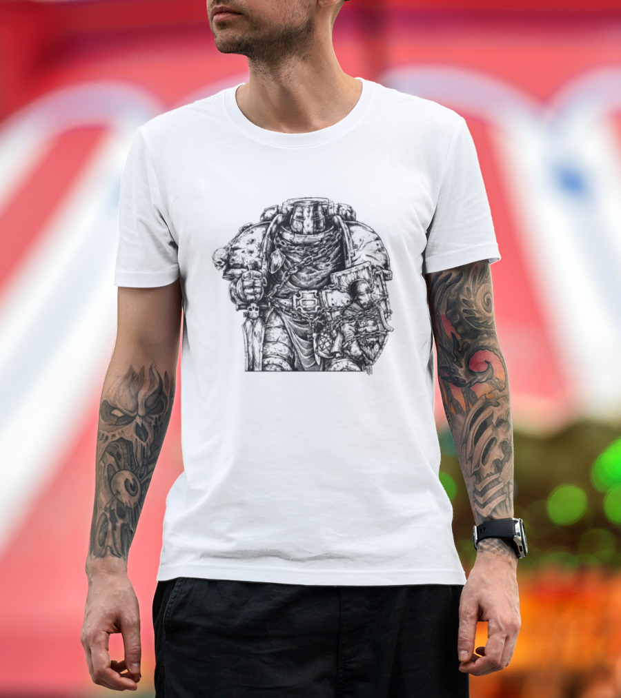 Trench Paladin Warrior Armor Knight Imagery T-Shirt