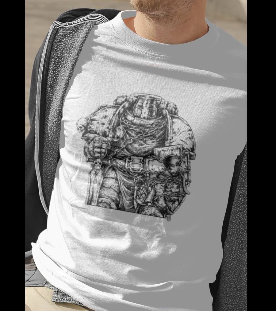 Trench Paladin Warrior Armor Knight Imagery T-Shirt