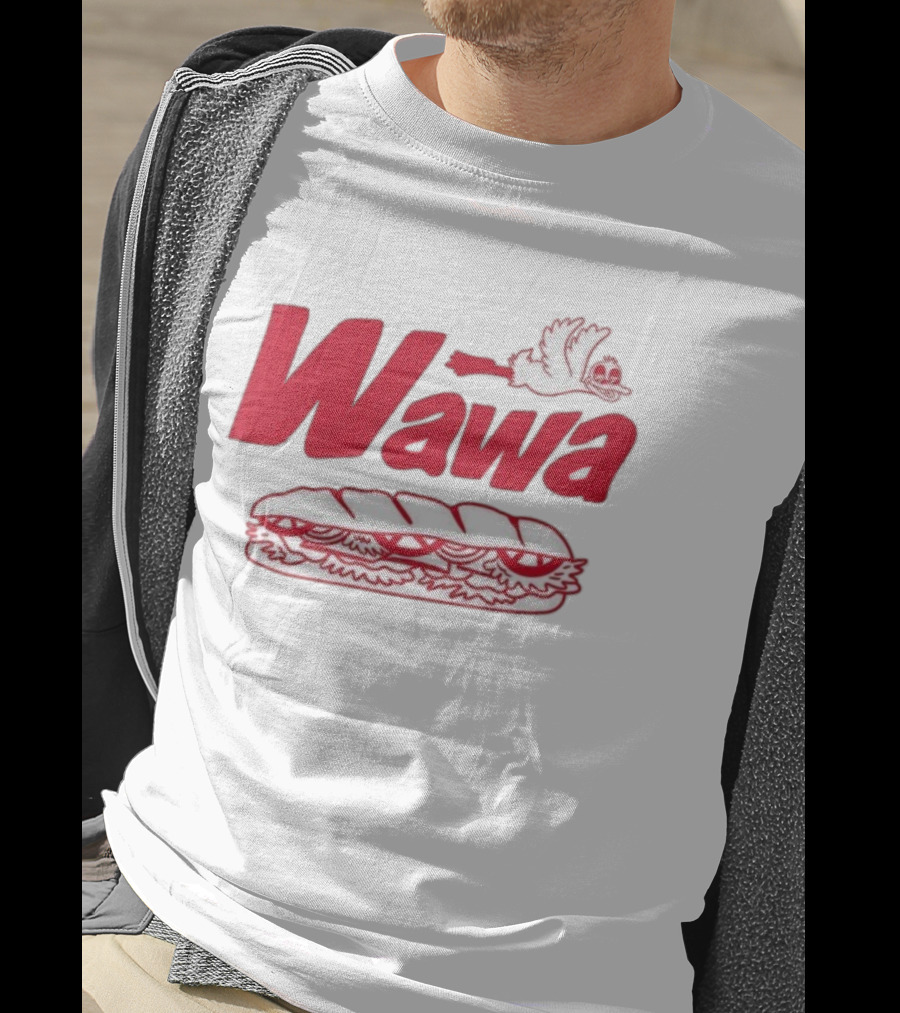 Wawa Bread Peace Bird Submarine Sandwich Flying Goose T-Shirt