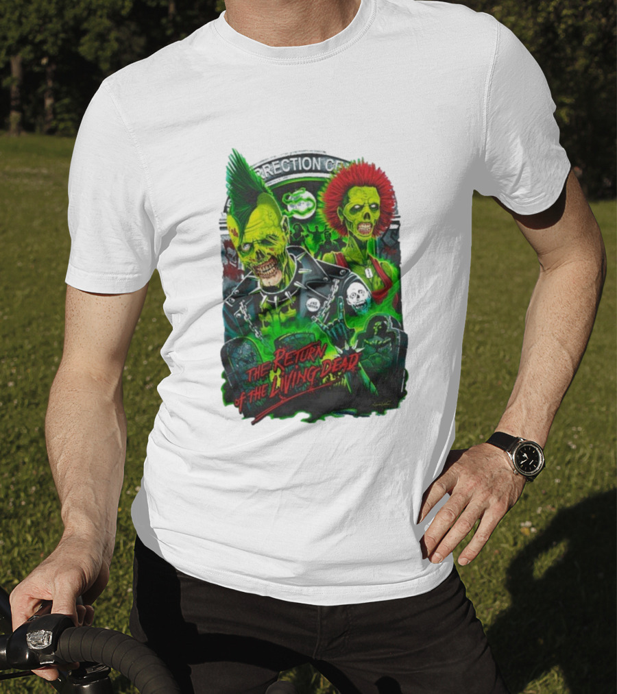 The Return Of The Living Dead Correctional Center Rot ‘N’ Roll Zombie Punk Compilation T-Shirt