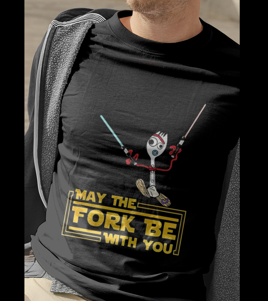 Forky May The Fork Be With You Star Wars Parody T-Shirt