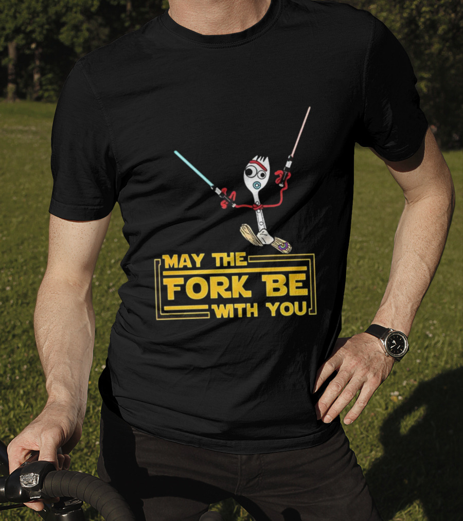 Forky May The Fork Be With You Star Wars Parody T-Shirt