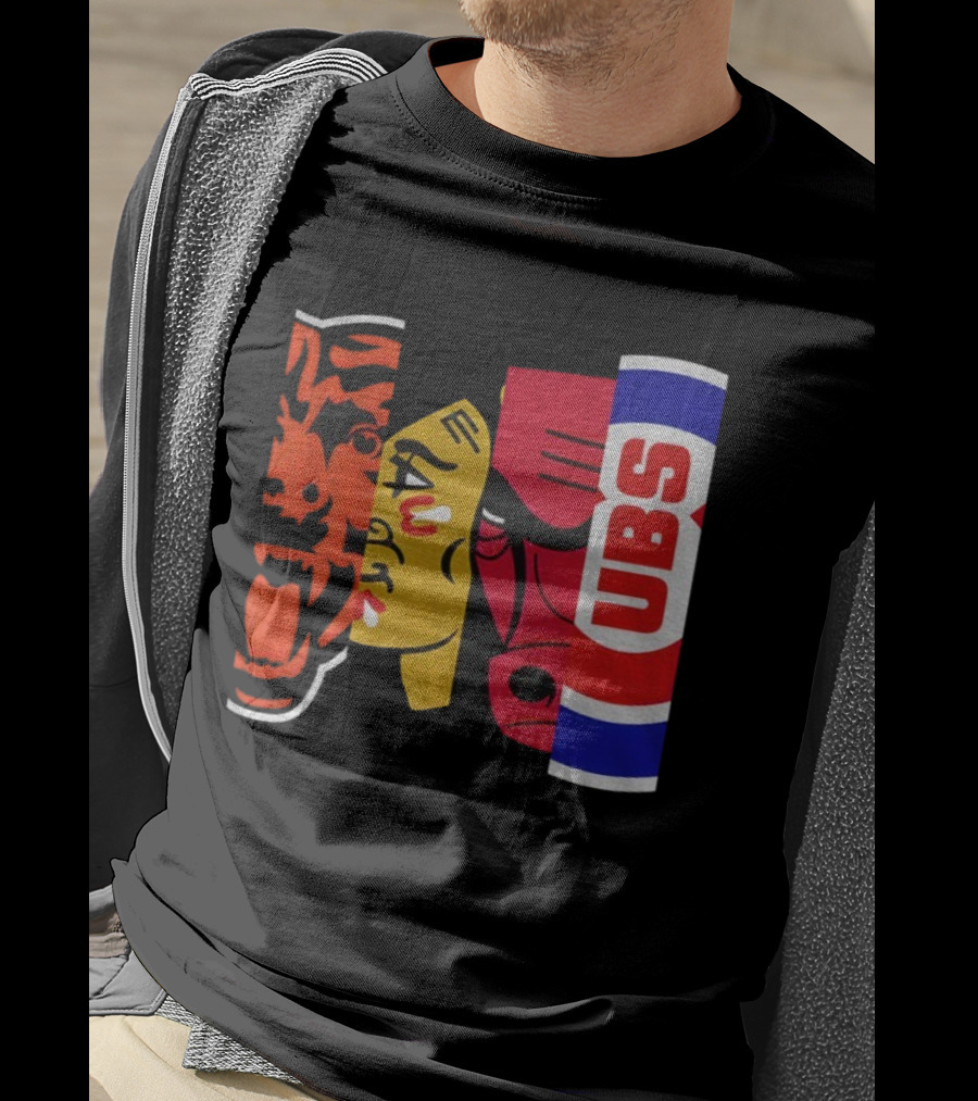 Chicago Bears Blackhawks Bulls Cubs 2025 T-Shirt