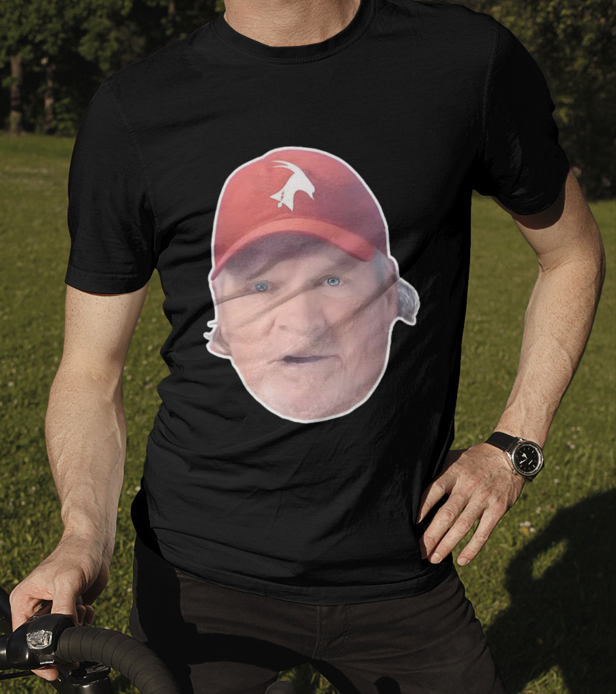 John Kruk Philadelphia Phillies Red Cap With White Goat Icon T-Shirt