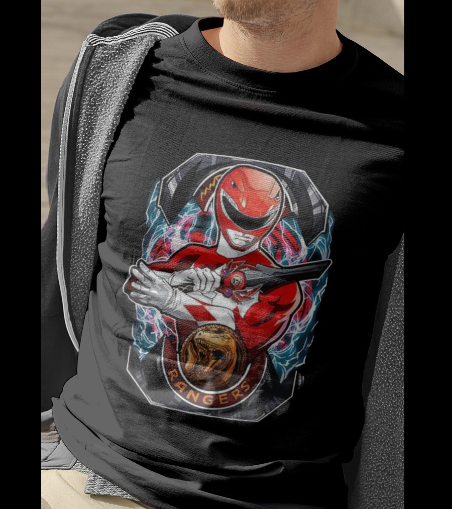Mighty Morphin Power Rangers Red Ranger Tyrannosaurus Morphin’ Time T-Shirt