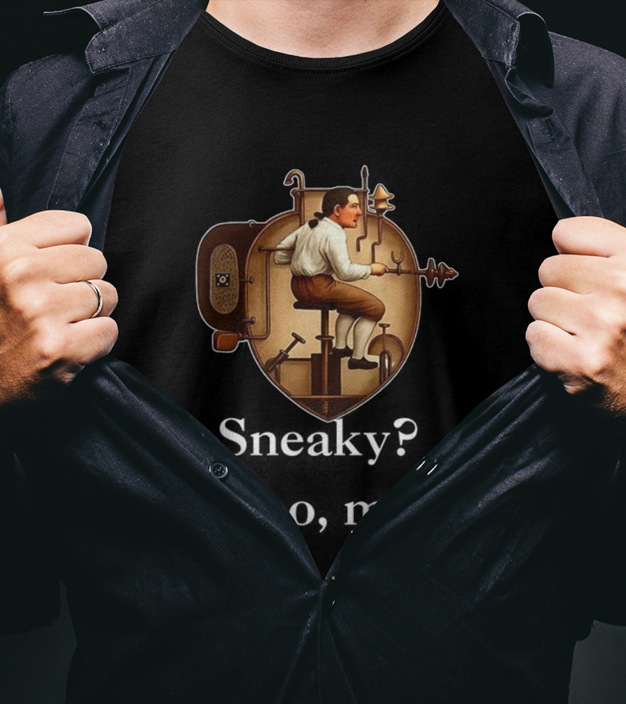 Steampunk Submarine Pilot Early Nautical Inventions Sneaky Style T-Shirt