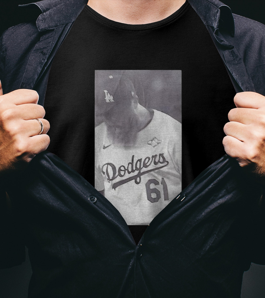 Will Klein 61 Los Angeles Dodgers MLB Baseball Vintage 2025 Commemorative Apparel T-Shirt