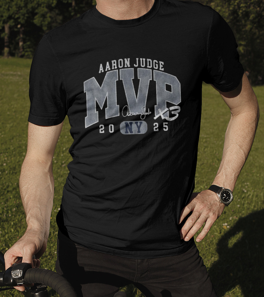 Aaron Judge MVP X3 NY Yankees 2025 Baseball T-Shirt