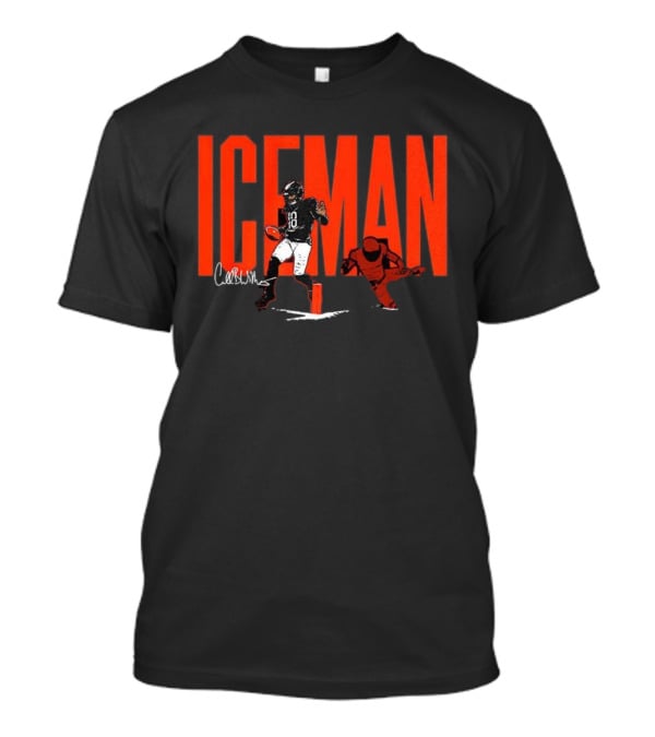 Caleb Williams Iceman Chicago Bears Football 18 Signature T-Shirt