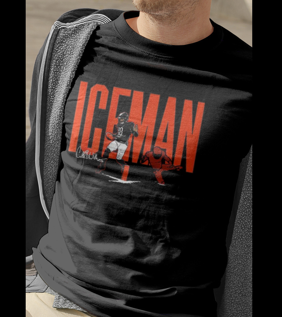 Caleb Williams Iceman Chicago Bears Football 18 Signature T-Shirt