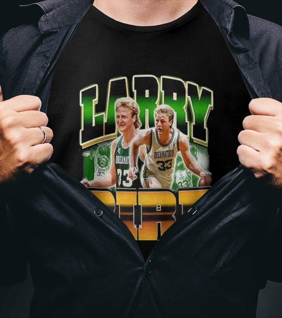Christian Gonzalez Celtics Larry Bird Basketball Legend 33 T-Shirt