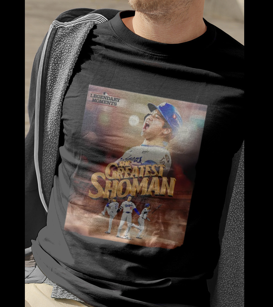 Legendary Moments Shohei Ohtani Los Angeles Dodgers The Greatest Shoman MLB T-Shirt