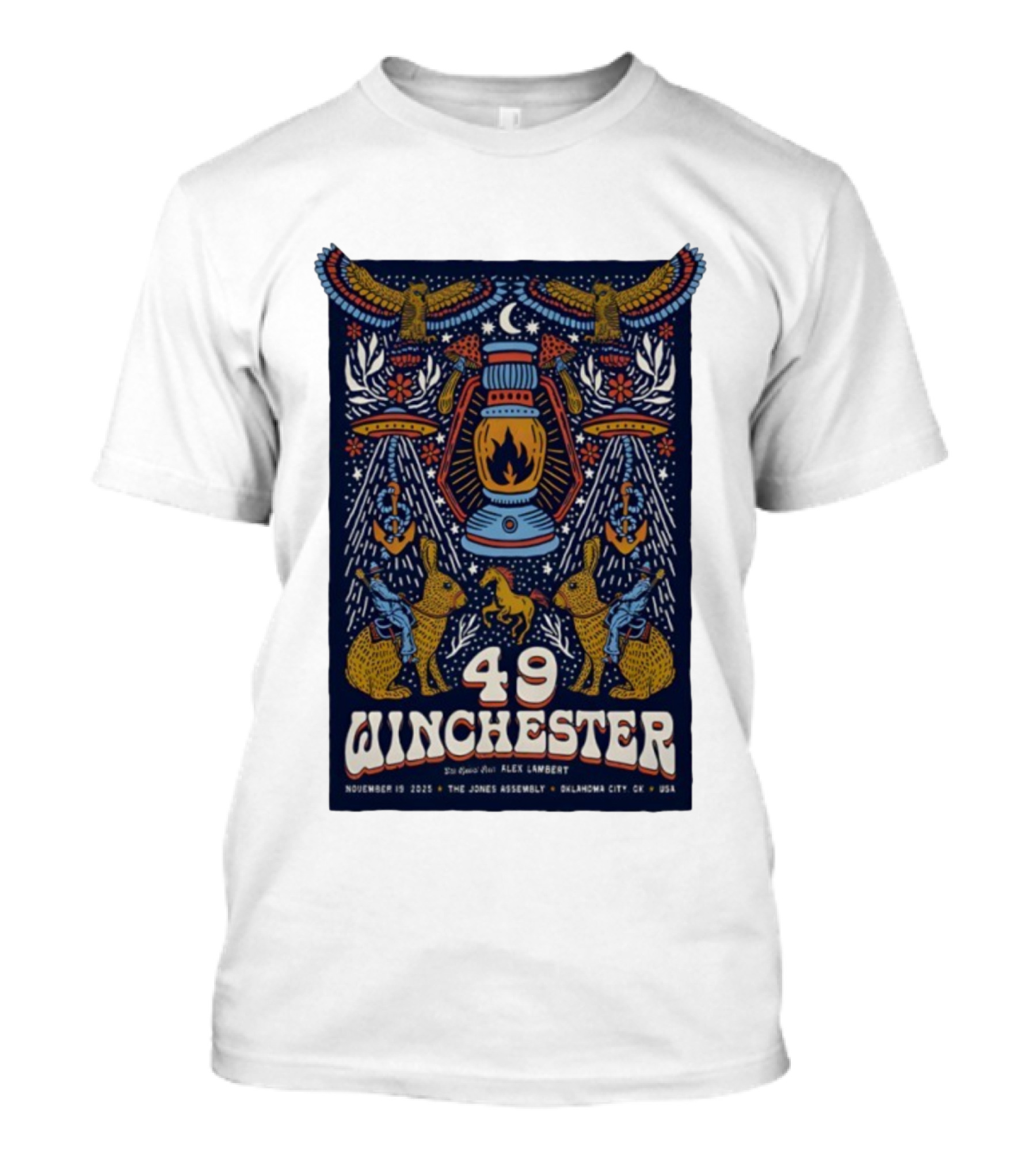 49 Winchester Oklahoma City November 19 2025 The Jones Assembly Event T-Shirt