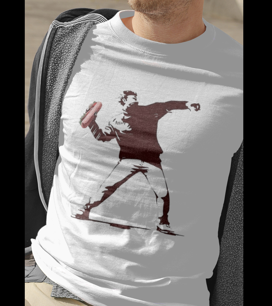 Funny Banksy Sandwich Guy Washington DC America 2025 Iconic Graffiti Style T-Shirt