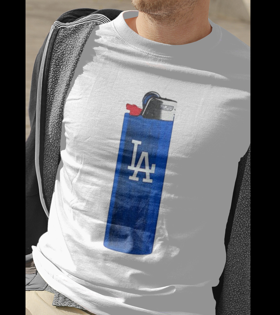 Los Angeles Dodgers MLB Baseball LA Blue Lighter T-Shirt