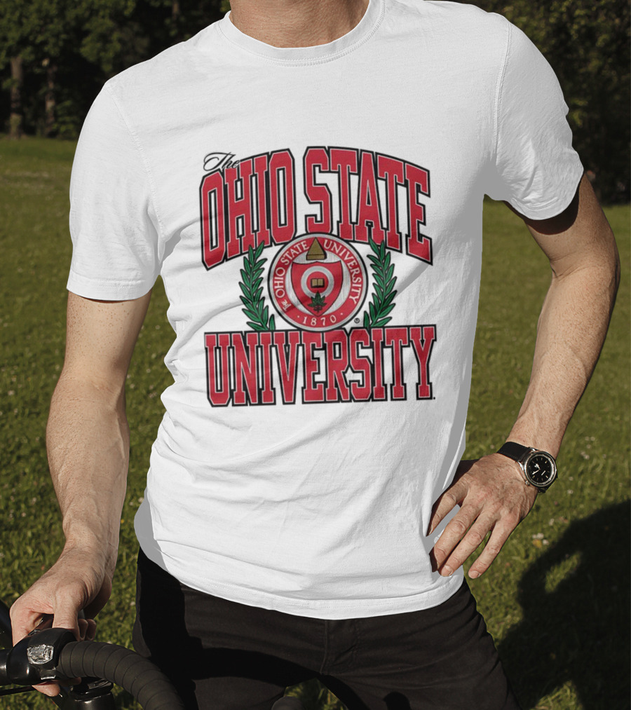 The Ohio State University 1870 Seal With Laurel Leaves T-Shirt