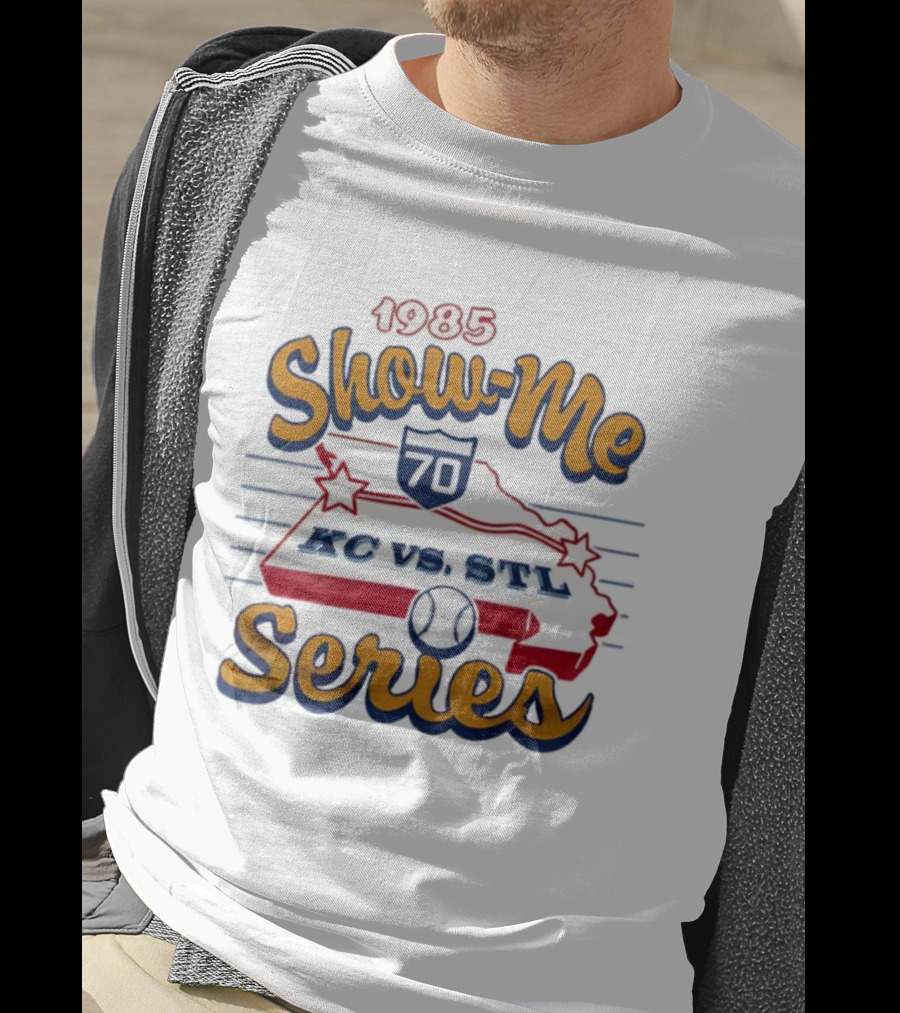 1985 Show-Me Series KC Vs STL Missouri State Baseball Rivalry T-Shirt