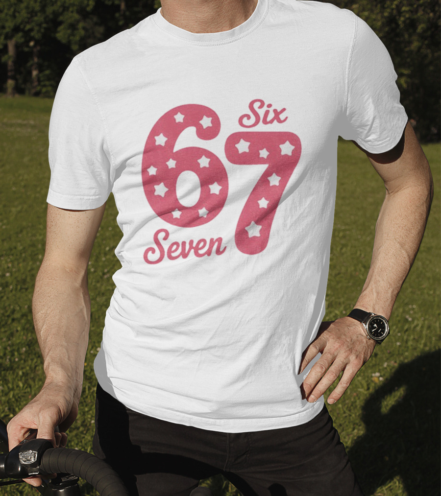 Six Seven 67 Pink Stars T-Shirt