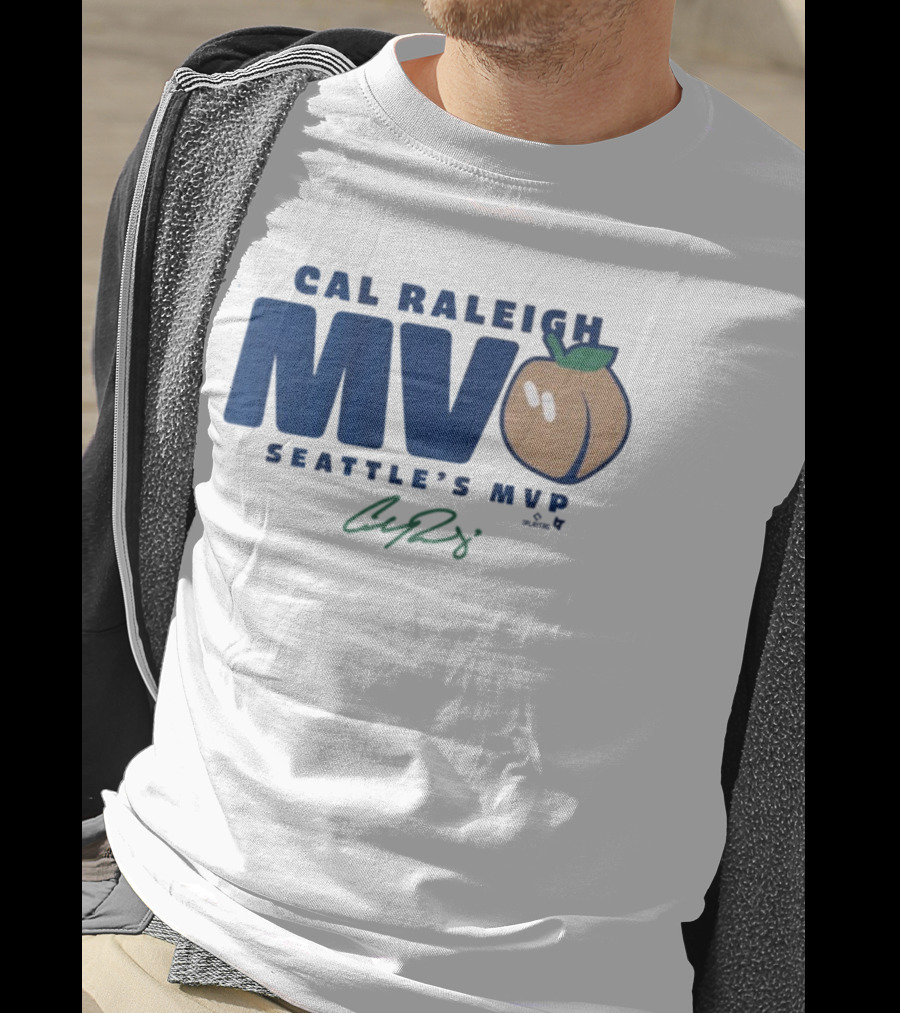 Cal Raleigh Seattle's MVP Signature Peach MVPeach T-Shirt