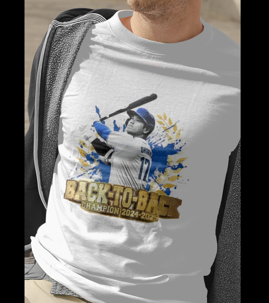 Shohei Ohtani Back-To-Back Champion 2024-2025 Dodgers MVP T-Shirt