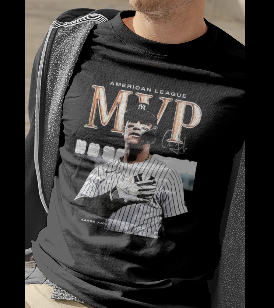 Aaron Judge MVP New York Yankees American League Signature T-Shirt