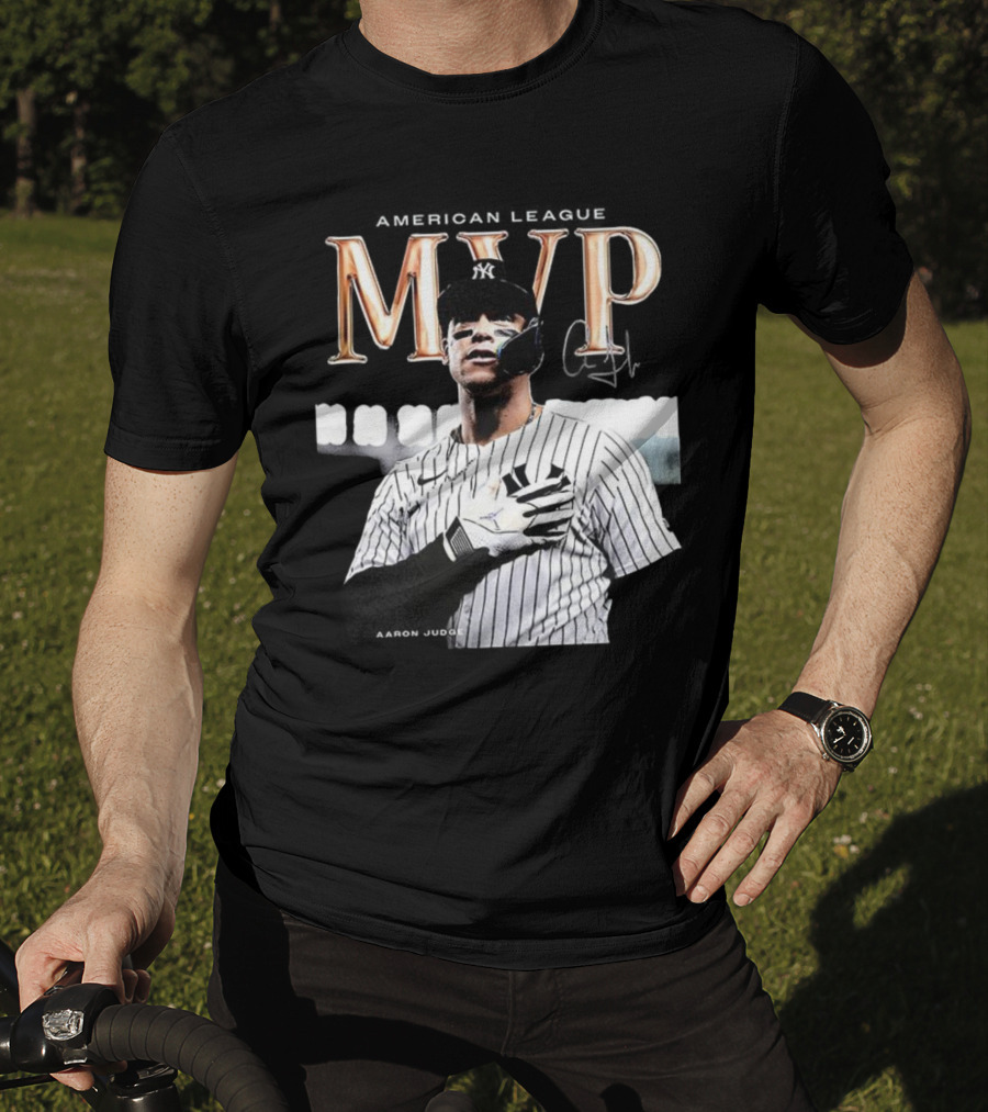 Aaron Judge MVP New York Yankees American League Signature T-Shirt