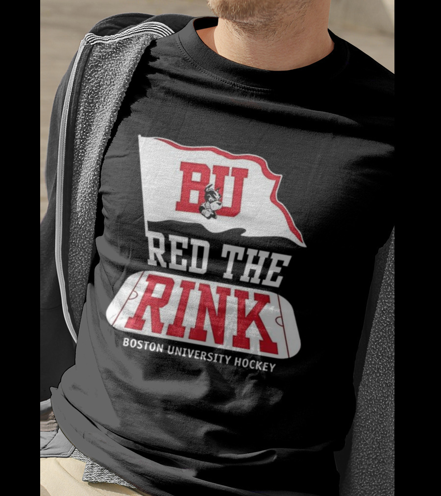 Boston University Hockey BU Red The Rink Event T-Shirt