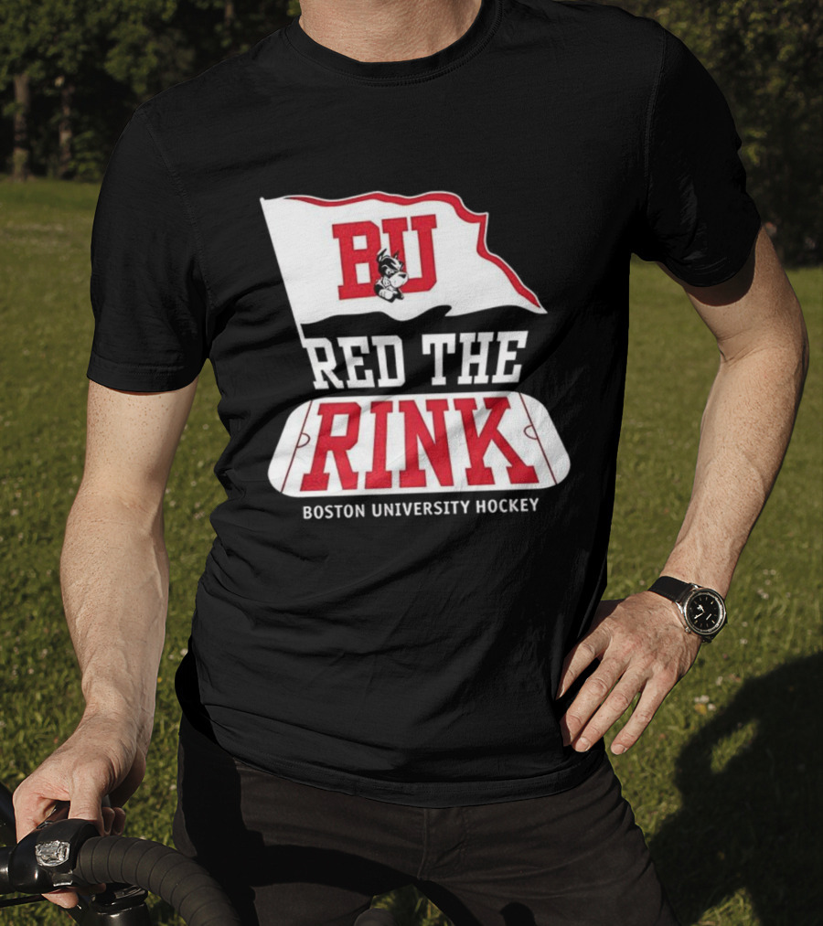 Boston University Hockey BU Red The Rink Event T-Shirt