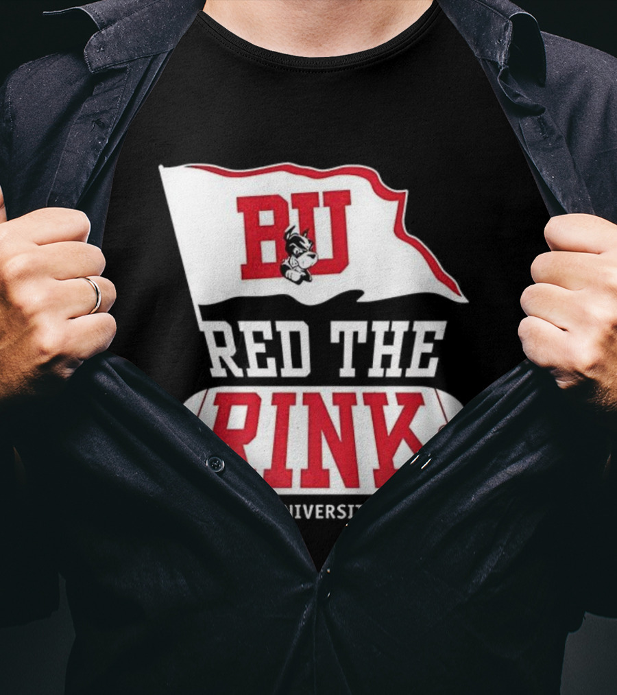 Boston University Hockey BU Red The Rink Event T-Shirt