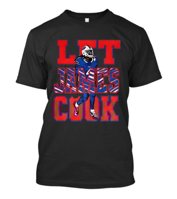 Buffalo Bills Let James Cook Football Player Artwork T-Shirt