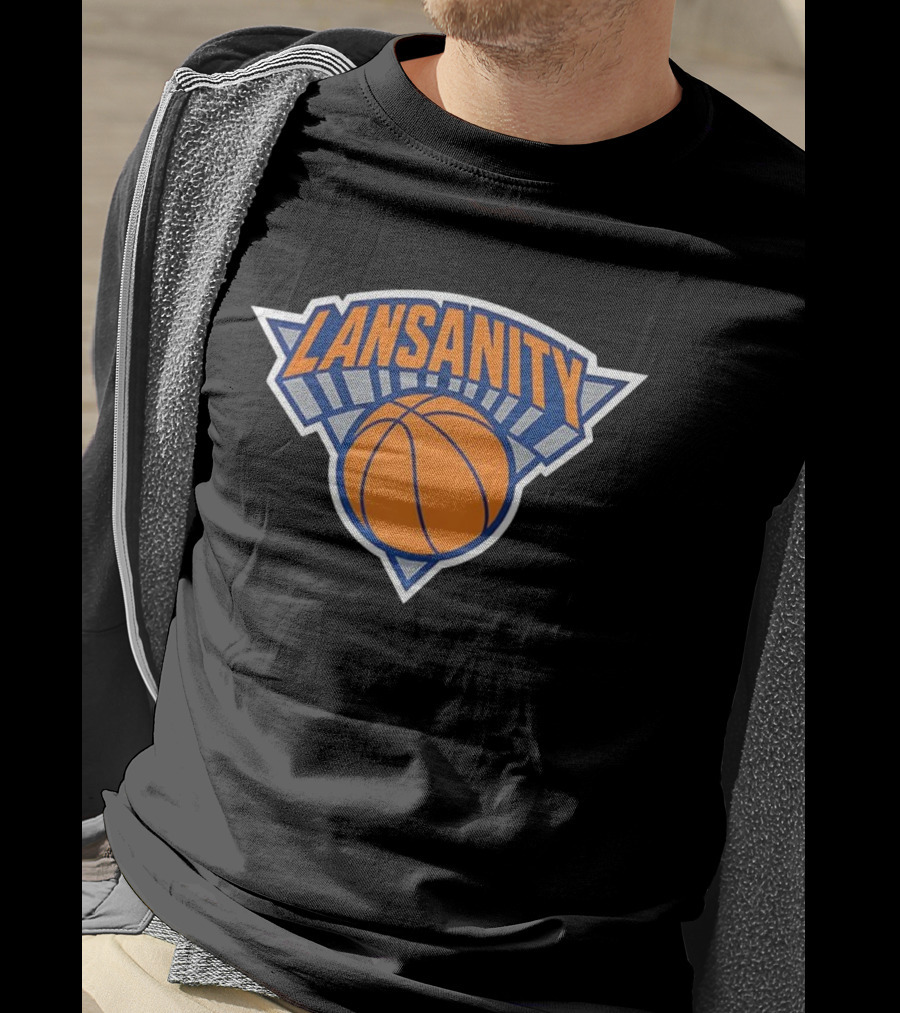 Lansanity New York Basketball Knicks Style Iconic Design T-Shirt
